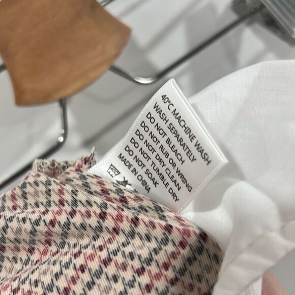 Wide leg houndstooth pattern trousers women’s xs - Picture 8 of 9